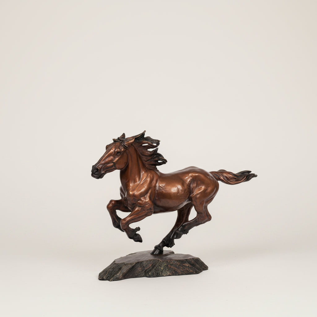 Bronze Horse Running
