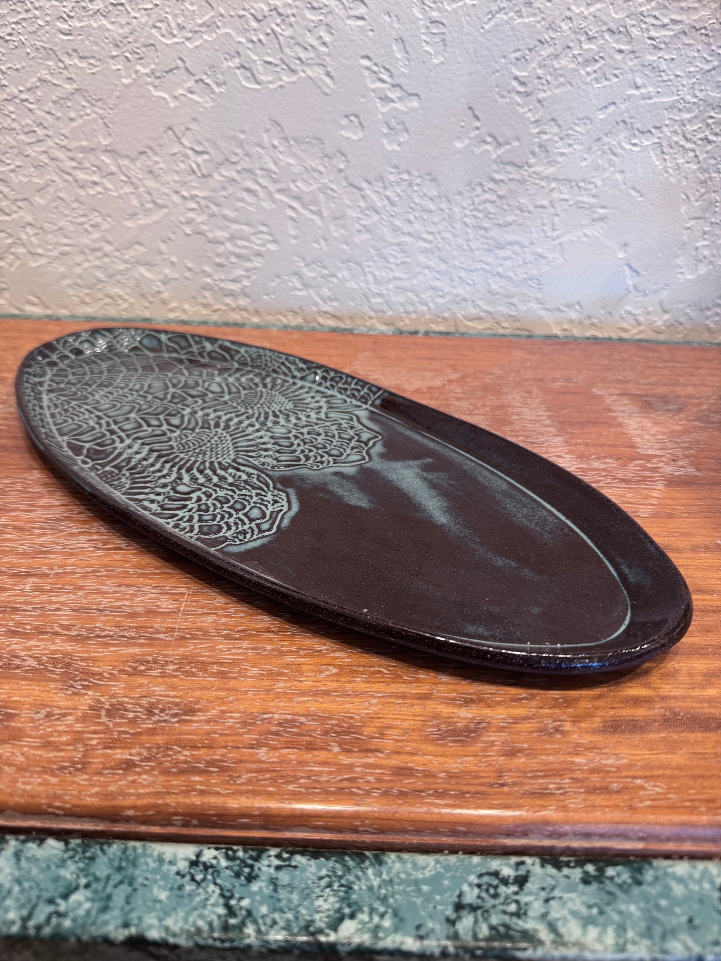 Pottery Oval Dish Large