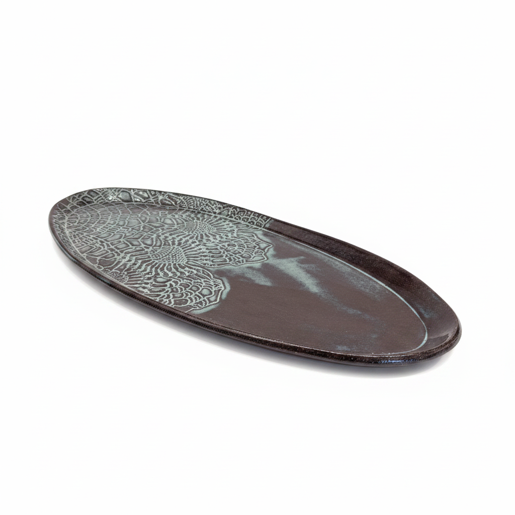 Pottery Oval Dish Large
