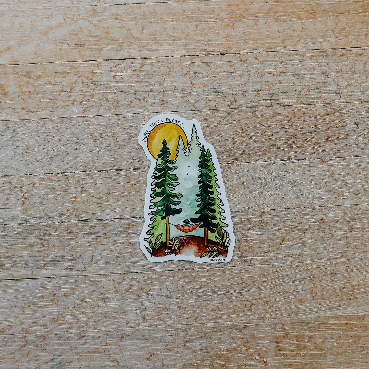 More Trees Please Vinyl Sticker