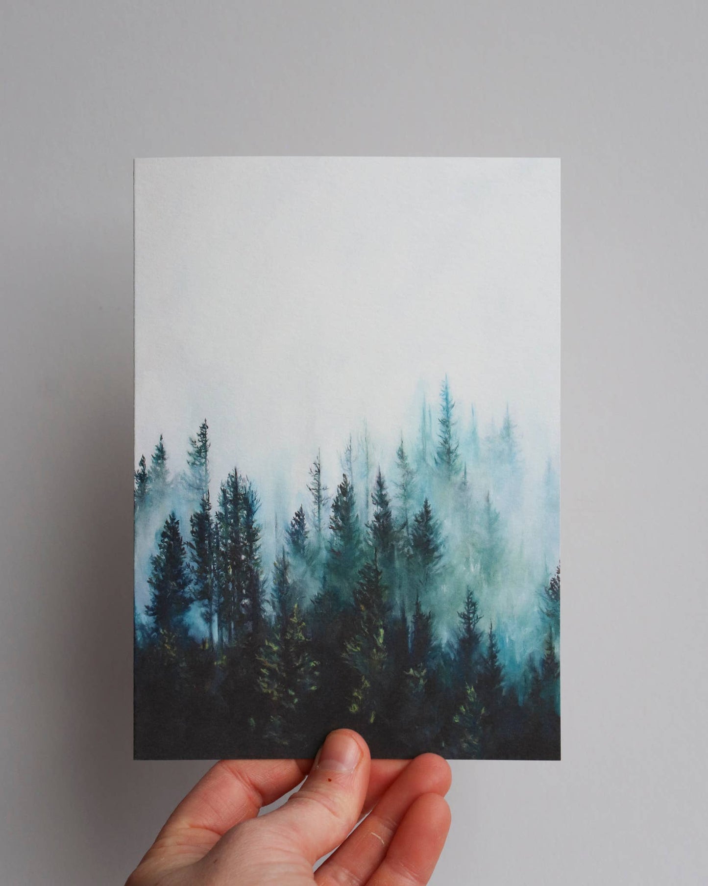 "Blue Fog" Greeting Card