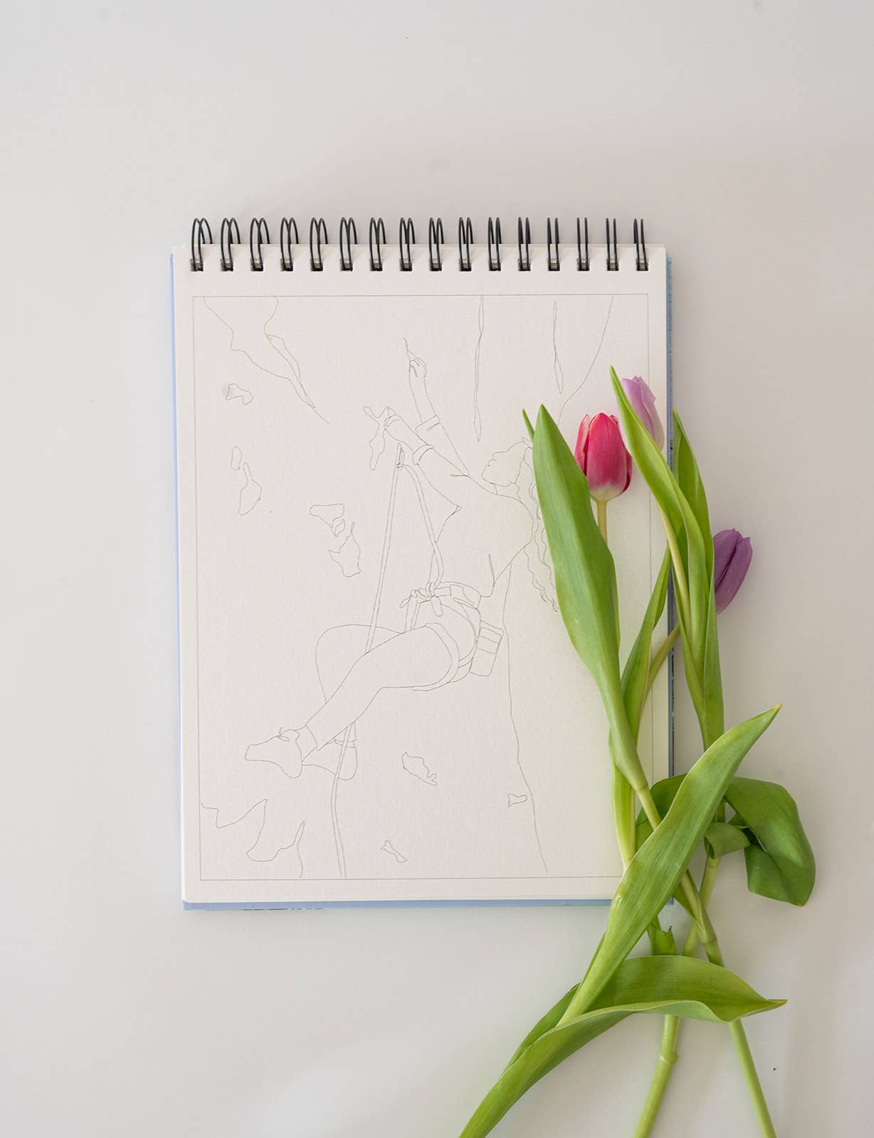 Landscape watercoloring book - outlines with video tutorials