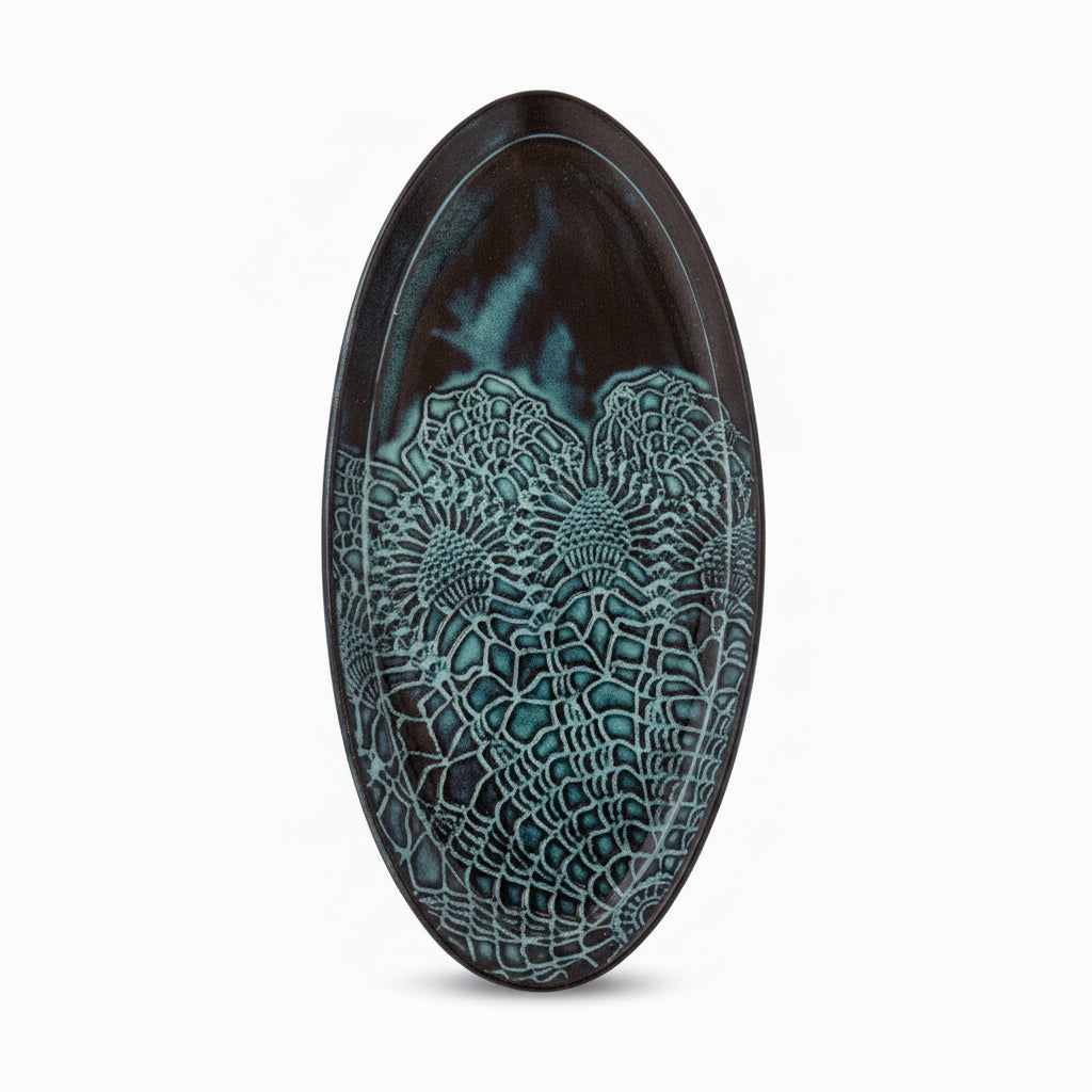 Pottery Oval Dish Large
