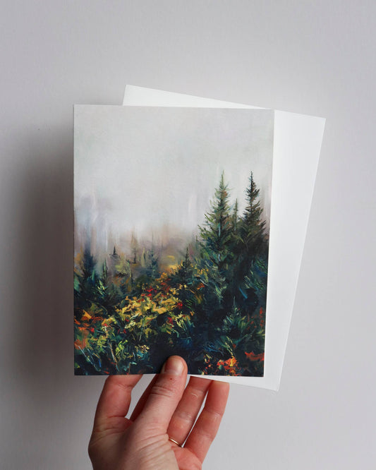 "Forest Fog" Greeting Card