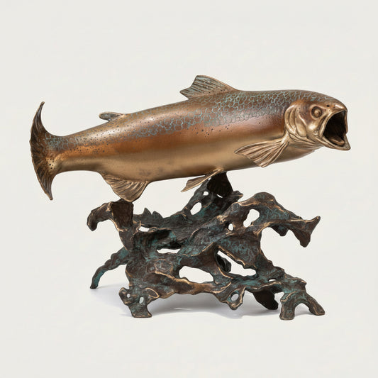 Bronze Salmon w/ Patina Scales
