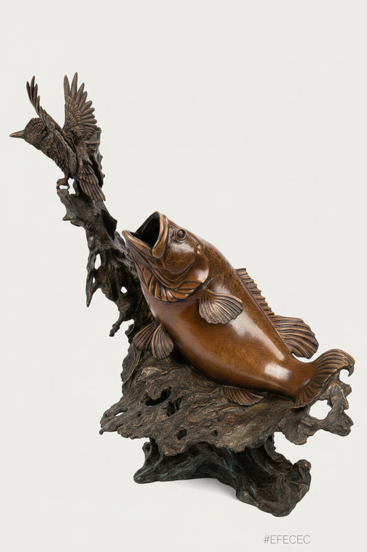 Bronze Bass with Kingfisher