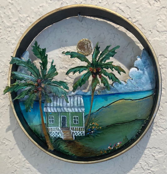 Marji Scott Tiny Village- Tropical Bungalow