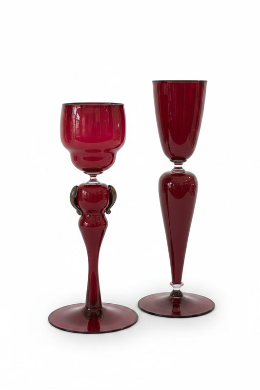 Blown Glass Mae West Goblets
