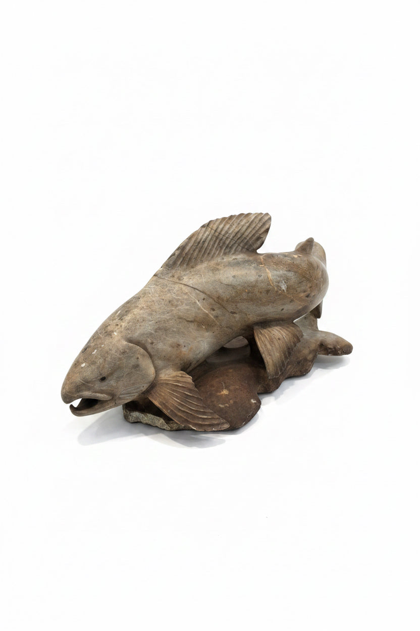Stone Carving Soapstone Fish1