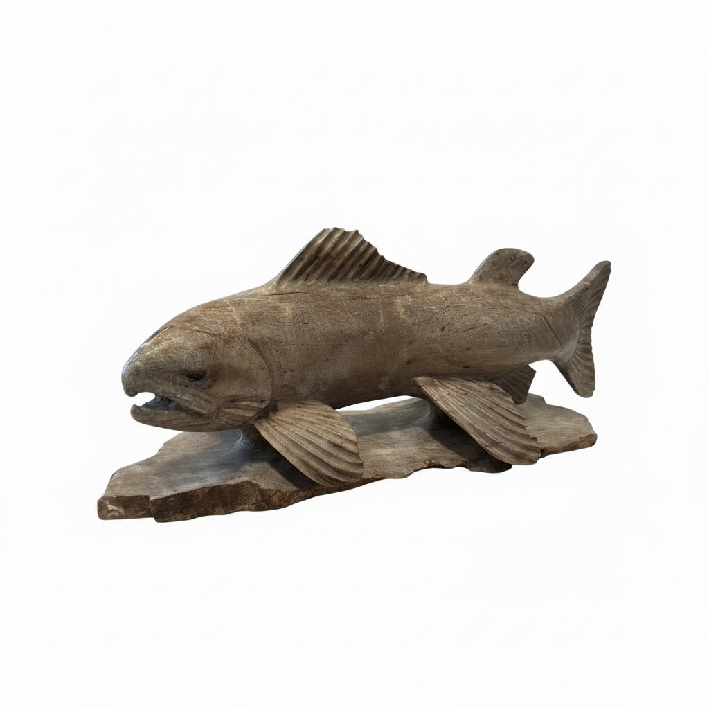 Stone Carving Soapstone FIsh2