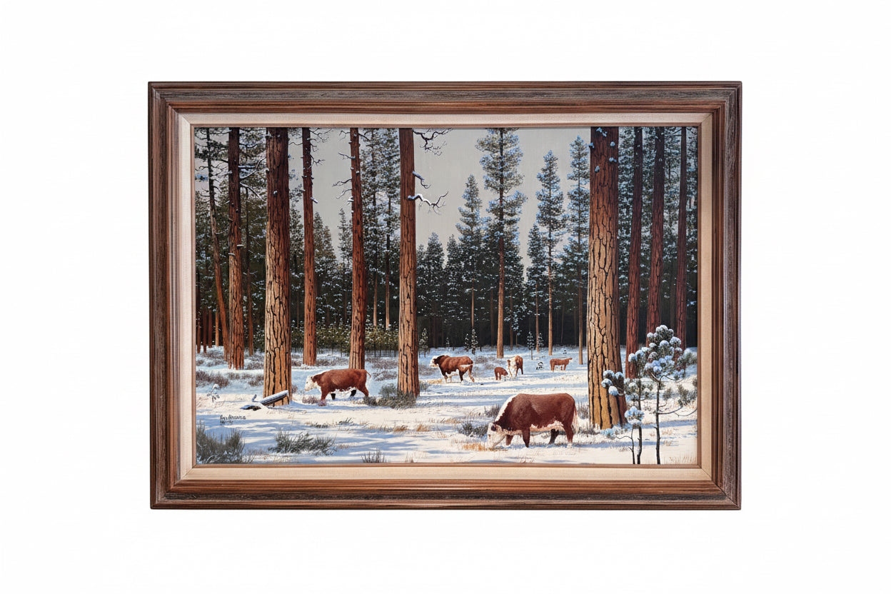 Cows in Snow
