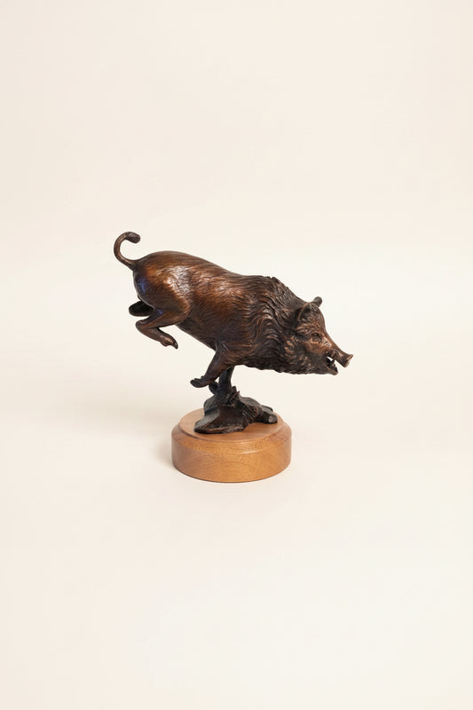 Bronze Boar Running