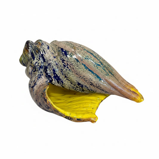 Blown Glass Shell, Yellow