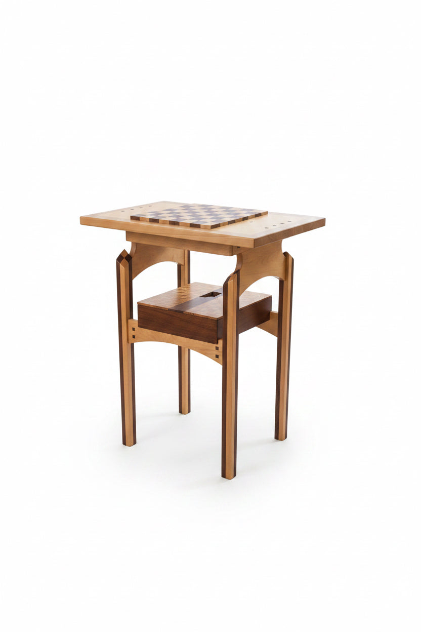 Custom Wood Chess Table