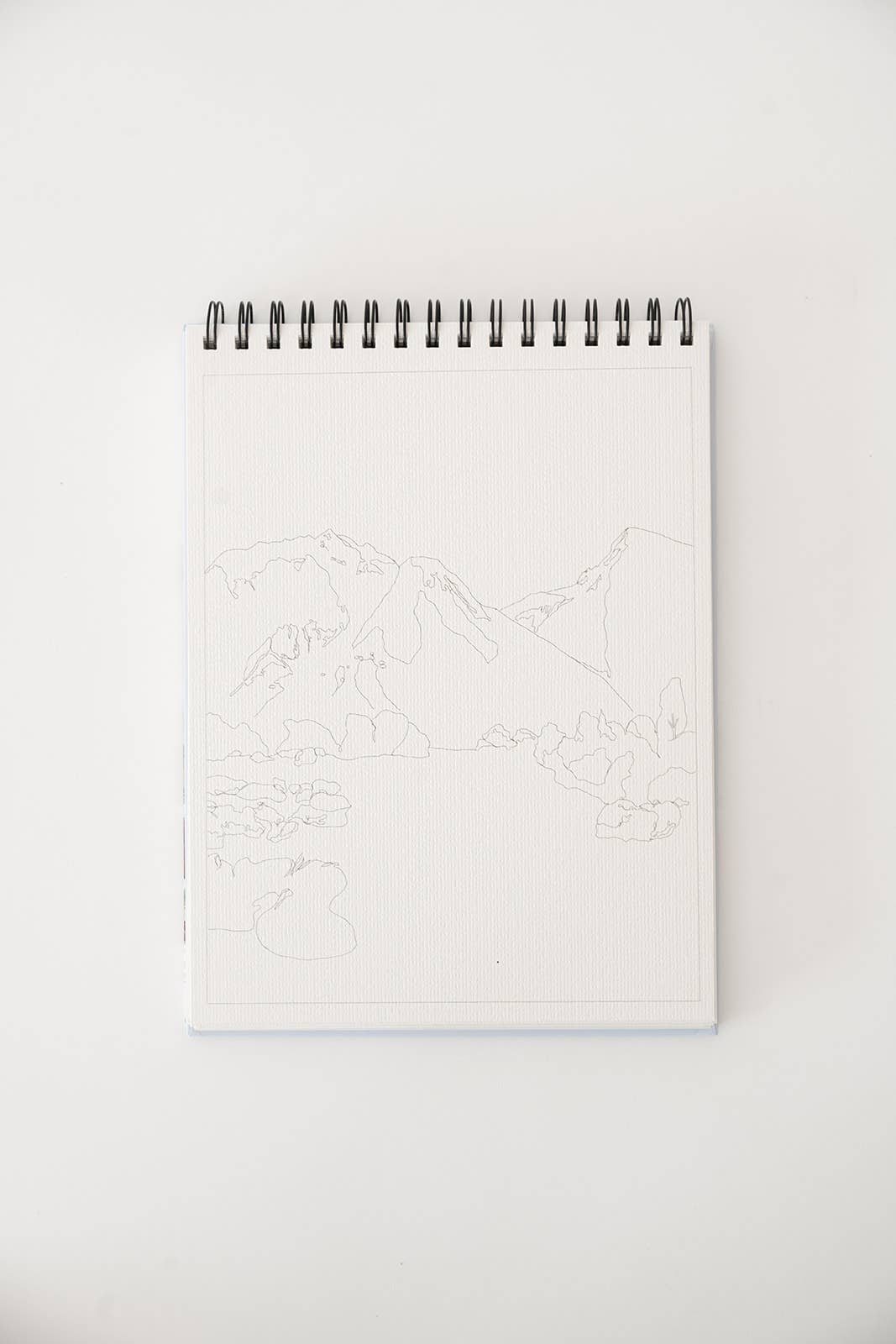 Landscape watercoloring book - outlines with video tutorials